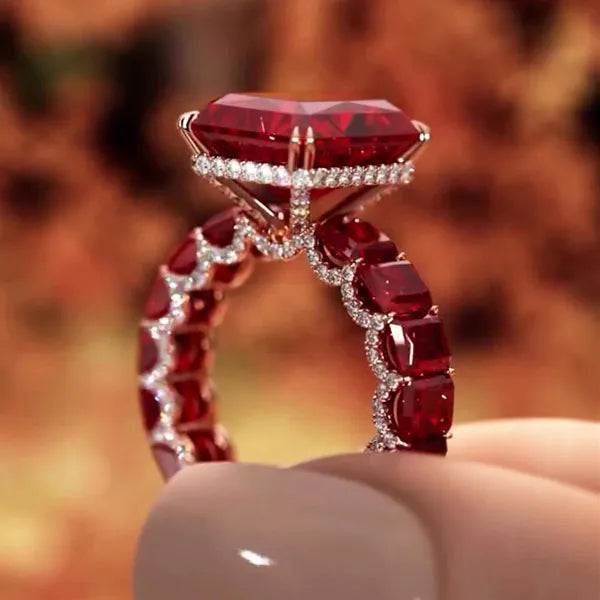 Heart of Fire"❤️‍🔥Regal Ruby Ring By Vistawall®